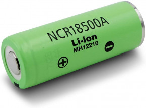  18500 - (Li-Ion) Panasonic NCR18500A, 2040mAh, 3.8A, 4.2/3.6/2.75V, Green