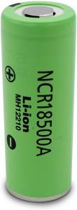  18500 - (Li-Ion) Panasonic NCR18500A, 2040mAh, 3.8A, 4.2/3.6/2.75V, Green 3