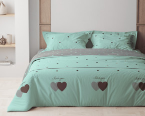     Happy Sleep Mint&Grey Hearts  2-03794-24945 150215 