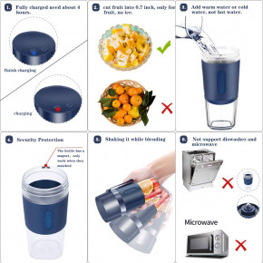   Alliner Portable Blender Cup 400ml 5