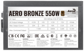   AeroCool Aero Bronze 550W 8