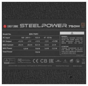   Chieftec RETAIL Chieftronic SteelPower BDK-750FC 6