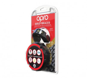  OPRO Gold Braces Black 6