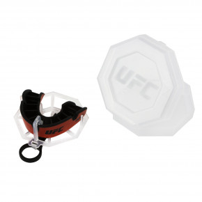  OPRO Silver UFC Hologram Red/Black 3