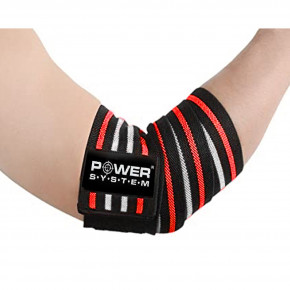   Power System PS-3600 Elbow WrapsRed/Black 3