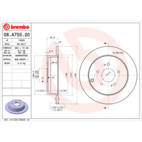   Brembo 08.A755.20