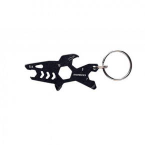  Munkees 2537 Keychain Tool Shark (1012-2537-BK)