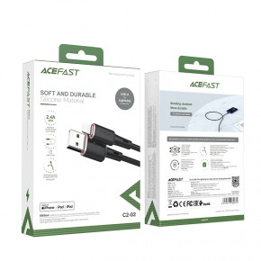   ACEFAST C2-02 USB Lightning 2.4 A 1,2 m Black (AFC2-02B) (4)