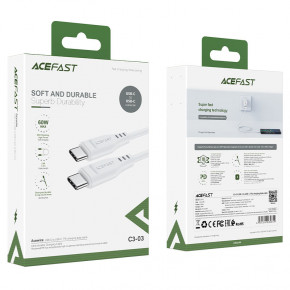  Acefast  C3-03 Type-C Type-C 3 A 1,2 m White (AFC3-03W) 4