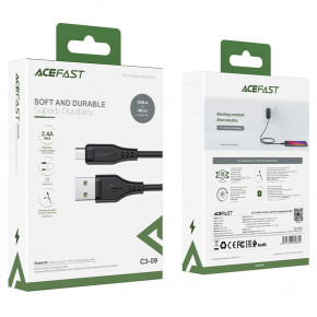   Acefast C3-09 USB Type A Micro 2.4 A 1,2 m Black (AFC3-09B) (2)