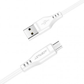  Acefast C3-09 USB Type A Micro 2.4 A 1,2 m White (AFC3-09W) 3