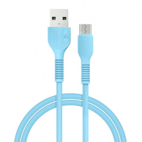  ACCLAB AL-CBCOLOR-M1BL USB-microUSB 1.2 Blue (1283126518133)