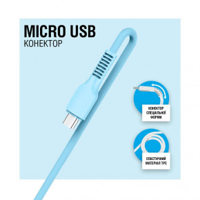  ACCLAB AL-CBCOLOR-M1BL USB-microUSB 1.2 Blue (1283126518133) 4