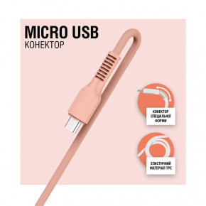  ACCLAB AL-CBCOLOR-M1PH USB-microUSB 1.2 Peach (1283126518164) 4