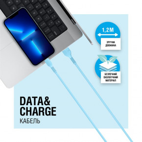  ACCLAB AL-CBCOLOR-L1BL USB-Lightning 1.2 Blue (1283126518188) 5