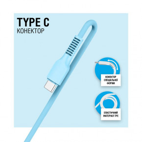  ACCLAB AL-CBCOLOR-T1BL USB-USB Type-C 1.2 Blue (1283126518249) 4