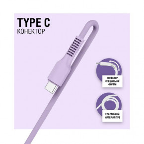  ACCLAB AL-CBCOLOR-T1PP USB-USB Type-C 1.2 Purple (1283126518270) 4