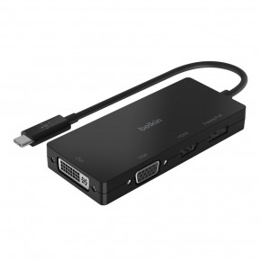  Belkin USB-C - HDMI - VGA - DVI - DisplayPort Black (AVC003BTBK)