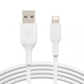  Belkin USB-A - Lightning, PVC, 1 , white (CAA001BT1MWH)