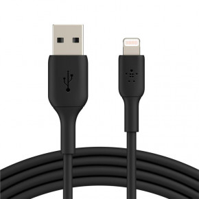  Belkin USB-A - Lightning, PVC, 2m, black (CAA001BT2MBK)