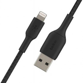  Belkin USB-A - Lightning, BRAIDED, 2 , Black (CAA002BT2MBK) 4