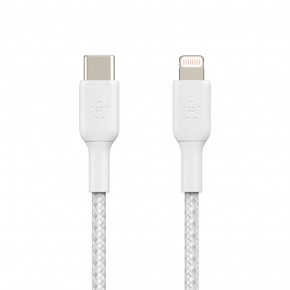  Belkin USB- - Lightning, BRAIDED, 1m, white (CAA004BT1MWH) 3