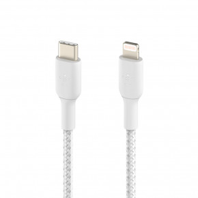  Belkin USB- - Lightning, BRAIDED, 1m, white (CAA004BT1MWH) 4