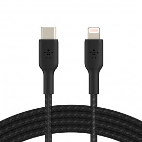  Belkin USB- - Lightning, BRAIDED, 2 , Black (CAA004BT2MBK)