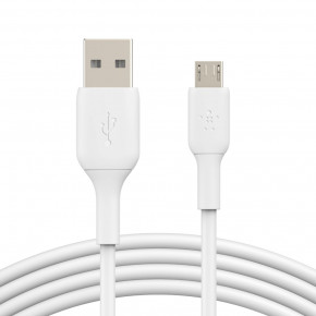  Belkin USB-A - MicroUSB, PVC, 1m, white (CAB005BT1MWH)