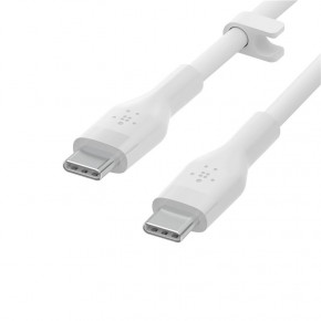  Belkin USB-C - USB-C SILICONE 1m White (CAB009BT1MWH)