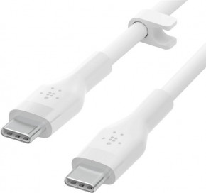  Belkin USB-C - USB-C SILICONE 2m White (CAB009BT2MWH) 5