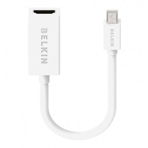  Belkin mini DisplayPort - HDMI (M/F), 0.12 , White (F2CD021eb) 3