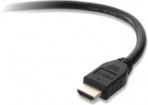  Belkin HDMI-HDMI High Speed w/Ethernet 1.5m Nickel plated Black (F3Y017BT1.5MBLK)