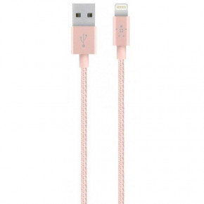  USB-Lightning Belkin Mixit Metallic 1.2m Rose/Gold (F8J144BT04-C00)