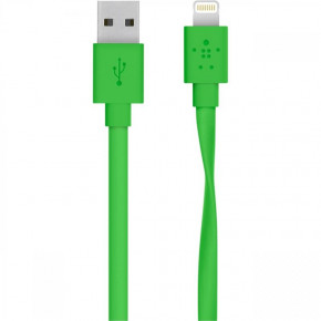  USB Lightning Belkin Mixit Flat 1.2m Green