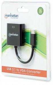  USB3.1 Type-C --> VGA (F), , Manhattan (151771)