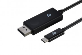  2E Displayport - USB Type-C (M/M), 1 , Black (2E-W1402) 3