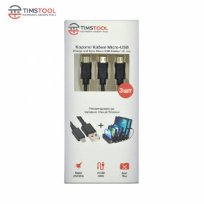  Timstool USB to microUSB 0.21  3  Black (DC21-MU-BL) 3