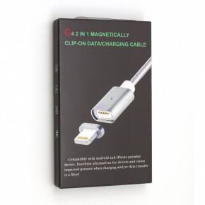  USB Cable Magnetic Clip-On Lightning 3