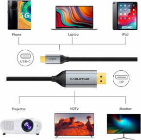  Cabletime USB Type-C - DisplayPort, 1 m (CC10H) 4