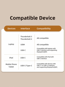  abletime USB-C - DisplayPort (M/F), 0.2 , Gray (CP16A) 3