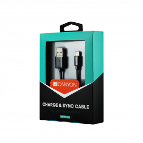    Canyon USB - Lightning 1  Black (CNS-MFICAB01B) (2)