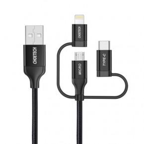  Choetech USB - Lightning - Micro USB - USB-C 1.2   (IP0030-BK) 3