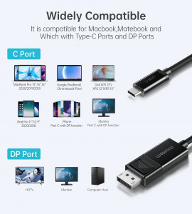  Choetech USB Type-C - DisplayPort 1.8   (XCP-1803) 4