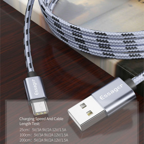   Essager Tiger USB - USB Type-C 3 A 1  - (E1109) 4