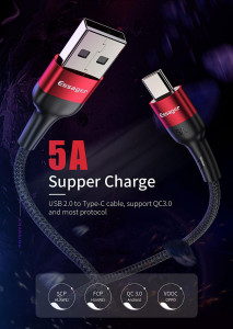   Essager Super Quick Charge 5A USB - USB Type- 1   (E1130) 3