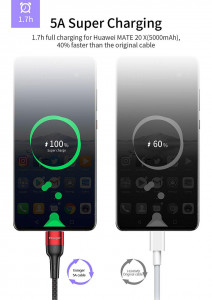   Essager Super Quick Charge 5A USB - USB Type- 1   (E1130) 7