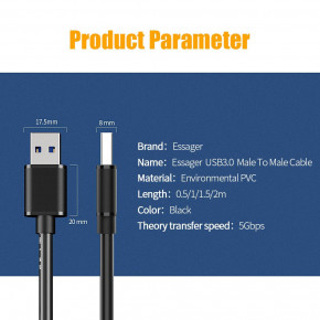   Essager USB 3.0 AM - AM 2   (E1136) 9