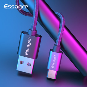   Essager USB - micro USB 2.4 A 1  Black (E1188) 4