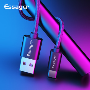   Black ESSAGER USB Type-C 3A 1 4